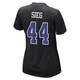 Trent Sieg Dallas Cowboys ＃44 Game Women's Black Carbon Fashion Jersey