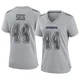 Trent Sieg Dallas Cowboys ＃44 Game Women's Gray Atmosphere Fashion Jersey