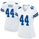 Trent Sieg Dallas Cowboys ＃44 Game Women's White Jersey