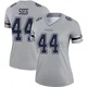 Trent Sieg Dallas Cowboys ＃44 Legend Women's Gray Inverted Jersey