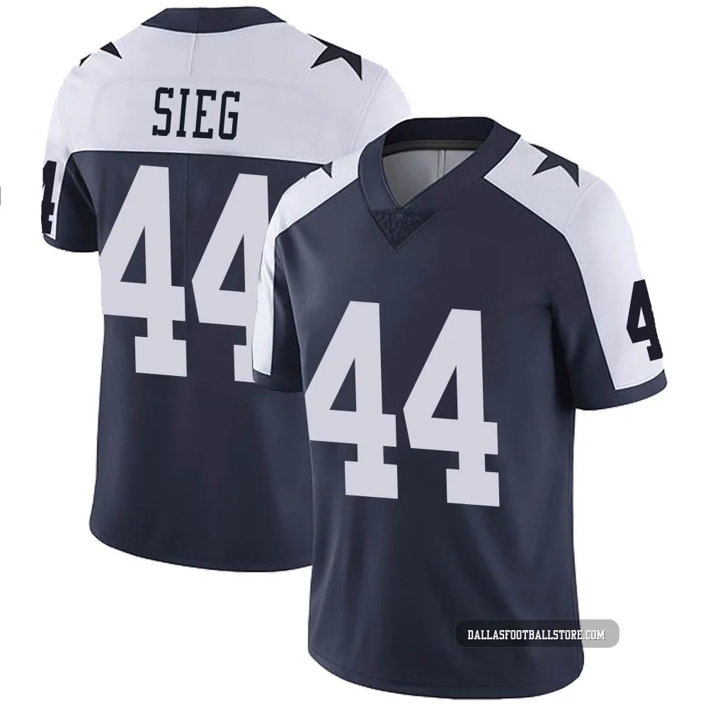 Trent Sieg Dallas Cowboys ＃44 Limited Youth Navy Alternate Vapor Untouchable Jersey