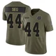 Trent Sieg Dallas Cowboys ＃44 Limited Youth Olive 2025 Salute to Service Jersey