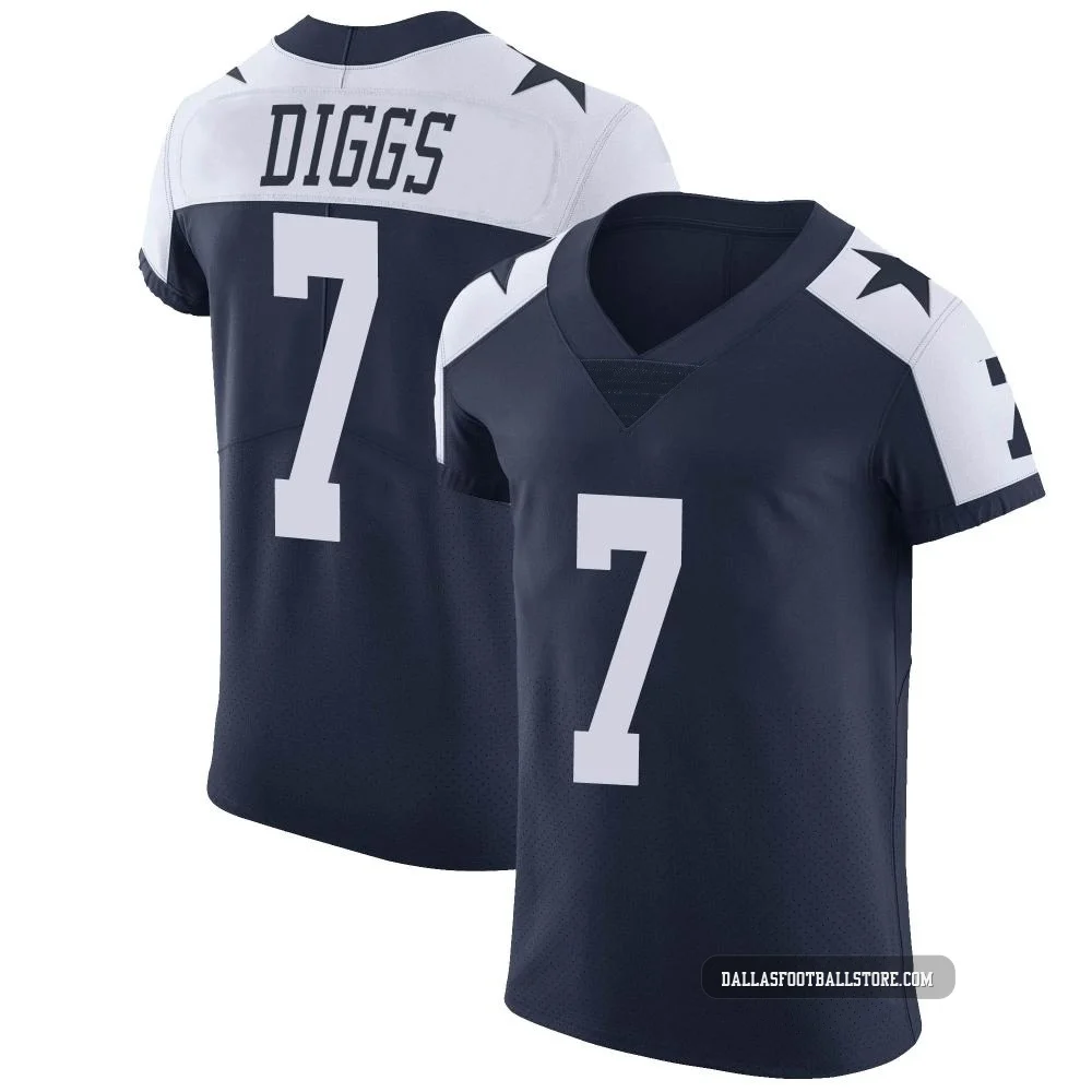Trevon Diggs Dallas Cowboys ＃7 Elite Men's Navy Alternate Vapor Untouchable Jersey