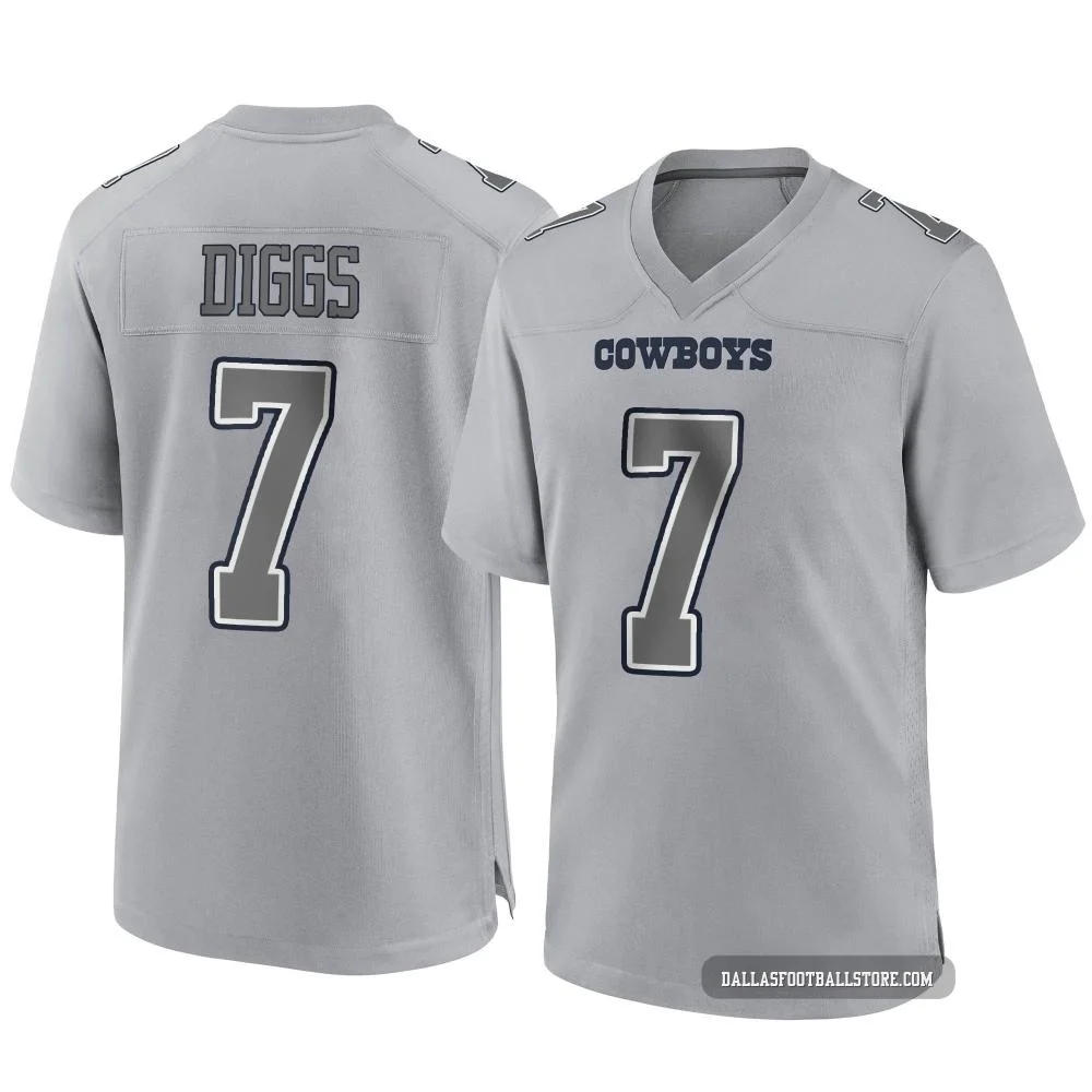 Trevon Diggs Dallas Cowboys ＃7 Game Men's Gray Atmosphere Fashion Jersey