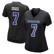 Trevon Diggs Dallas Cowboys ＃7 Game Women's Black Carbon Fashion Jersey