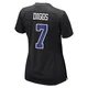 Trevon Diggs Dallas Cowboys ＃7 Game Women's Black Carbon Fashion Jersey