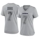 Trevon Diggs Dallas Cowboys ＃7 Game Women's Gray Atmosphere Fashion Jersey
