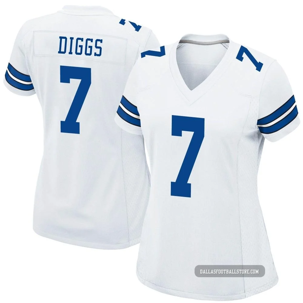 Trevon Diggs Dallas Cowboys ＃7 Game Women's White Jersey