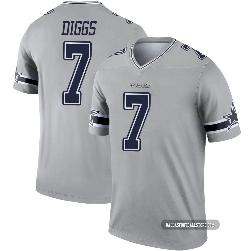 Trevon Diggs Dallas Cowboys ＃7 Legend Men's Gray Inverted Jersey