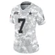Trevon Diggs Dallas Cowboys ＃7 Limited Women's Arctic Camo 2024 Salute to Service Jersey