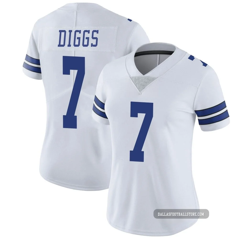 Trevon Diggs Dallas Cowboys ＃7 Limited Women's White Vapor Untouchable Jersey