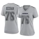 Trevor Keegan Dallas Cowboys ＃76 Game Women's Gray Atmosphere Fashion Jersey