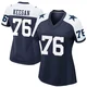 Trevor Keegan Dallas Cowboys ＃76 Game Women's Navy Alternate Jersey