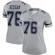 Trevor Keegan Dallas Cowboys ＃76 Legend Women's Gray Inverted Jersey