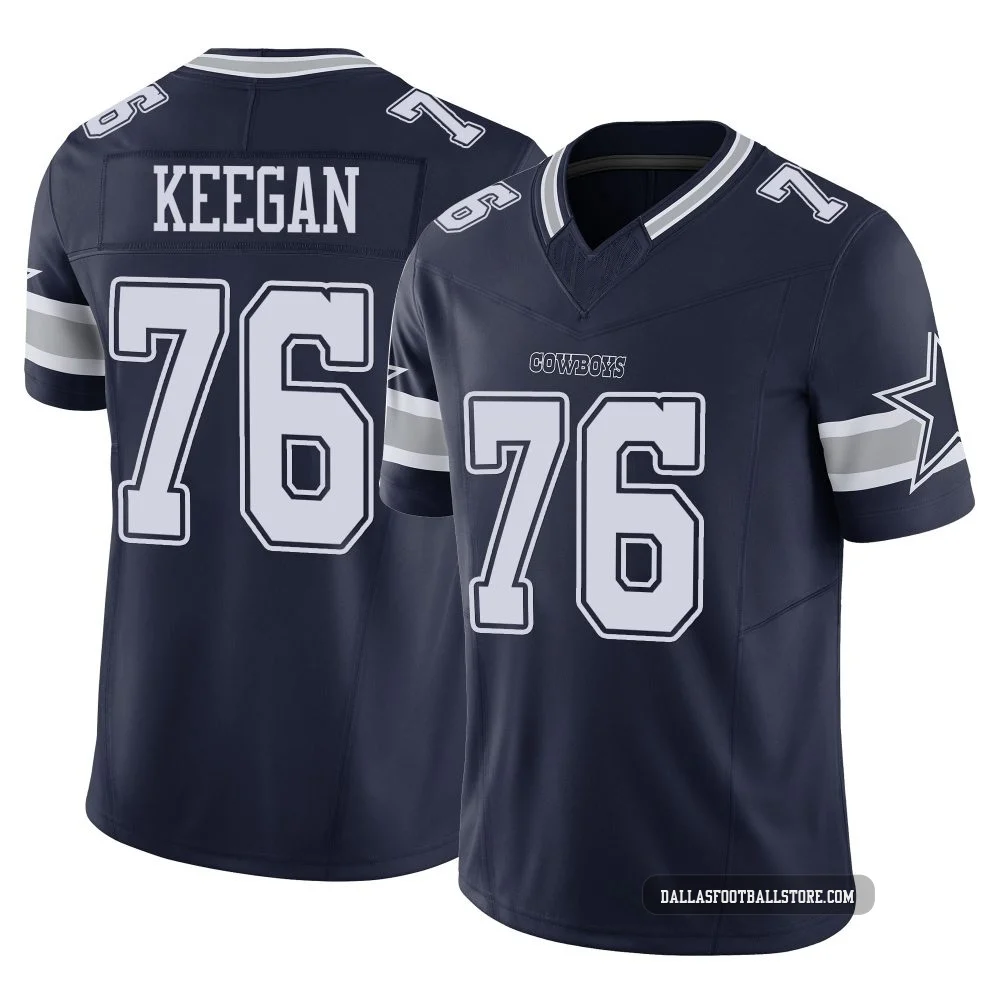 Trevor Keegan Dallas Cowboys ＃76 Limited Men's Navy Vapor F.U.S.E. Jersey