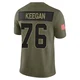 Trevor Keegan Dallas Cowboys ＃76 Limited Men's Olive 2025 Salute to Service Jersey