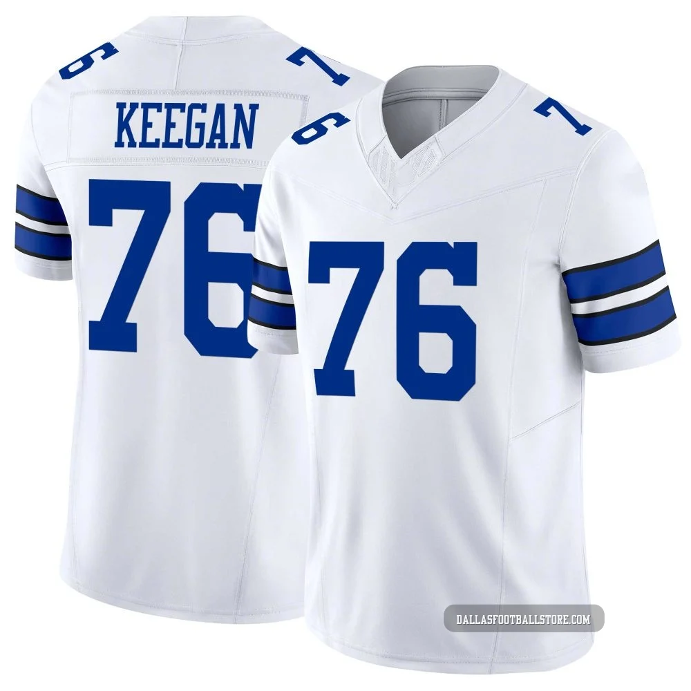Trevor Keegan Dallas Cowboys ＃76 Limited Men's White Vapor F.U.S.E. Jersey