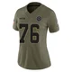 Trevor Keegan Dallas Cowboys ＃76 Limited Women's Olive 2025 Salute to Service Jersey