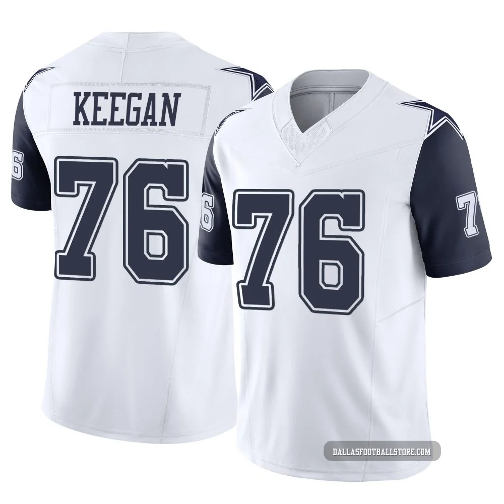Trevor Keegan Dallas Cowboys ＃76 Limited Youth White 2nd Alternate Vapor F.U.S.E. Jersey