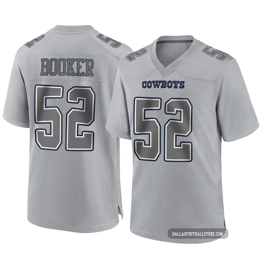 Tyler Booker Dallas Cowboys ＃52 Game Men's Gray Atmosphere Fashion Jersey