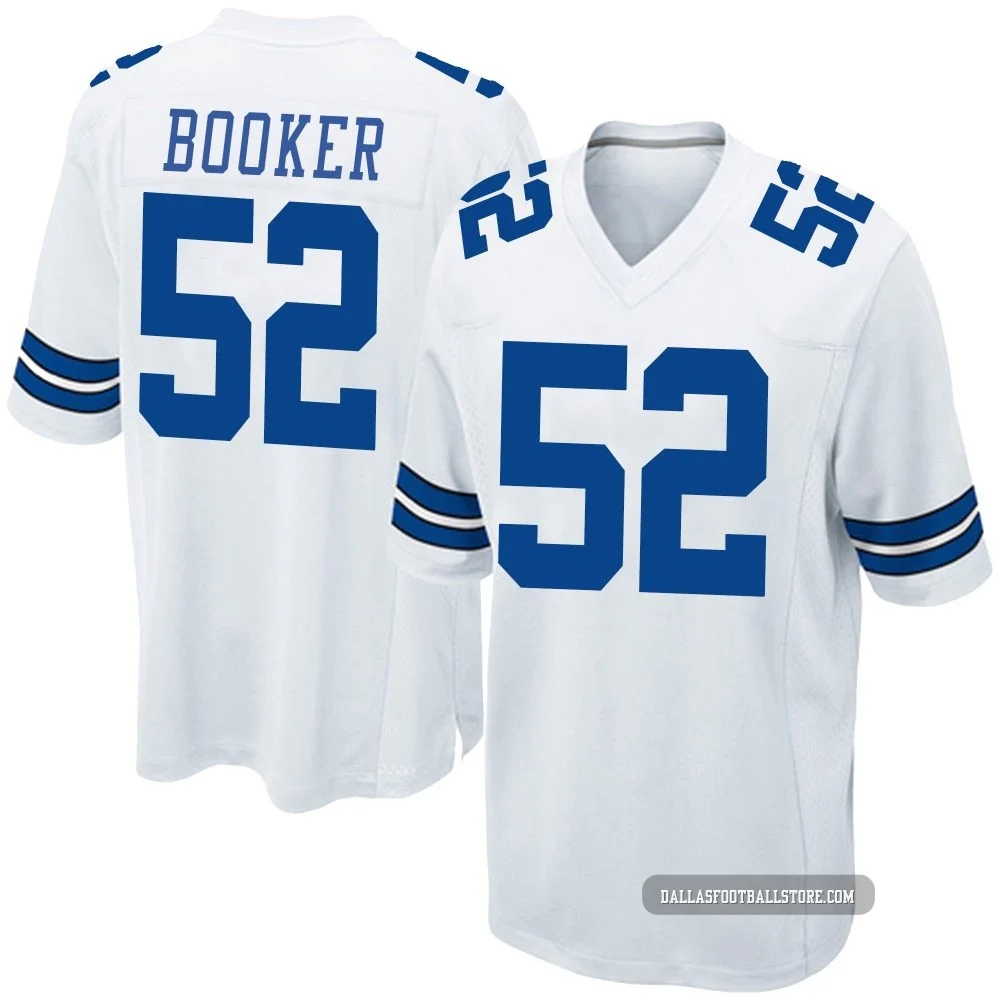 Tyler Booker Dallas Cowboys ＃52 Game Youth White Jersey