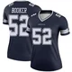 Tyler Booker Dallas Cowboys ＃52 Legend Women's Navy Jersey