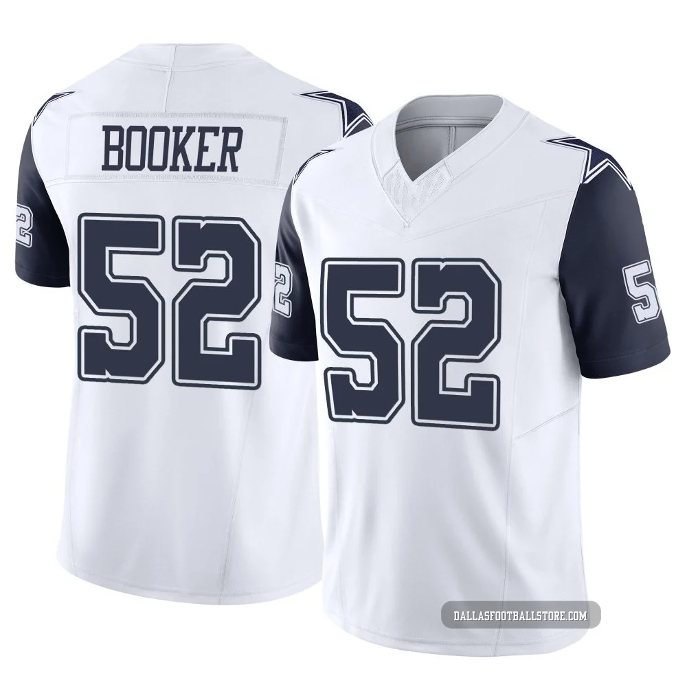 Tyler Booker Dallas Cowboys ＃52 Limited Men's White 2nd Alternate Vapor F.U.S.E. Jersey