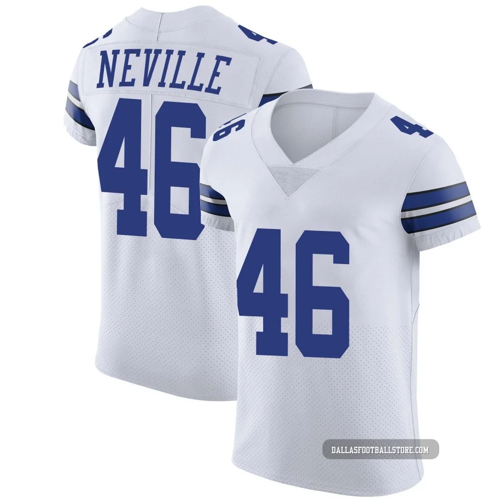 Tyler Neville Dallas Cowboys ＃46 Elite Men's White Vapor Untouchable Jersey