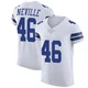 Tyler Neville Dallas Cowboys ＃46 Elite Men's White Vapor Untouchable Jersey