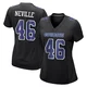 Tyler Neville Dallas Cowboys ＃46 Game Women's Black Carbon Fashion Jersey