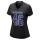 Tyler Neville Dallas Cowboys ＃46 Game Women's Black Carbon Fashion Jersey