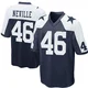 Tyler Neville Dallas Cowboys ＃46 Game Youth Navy Blue Throwback Jersey
