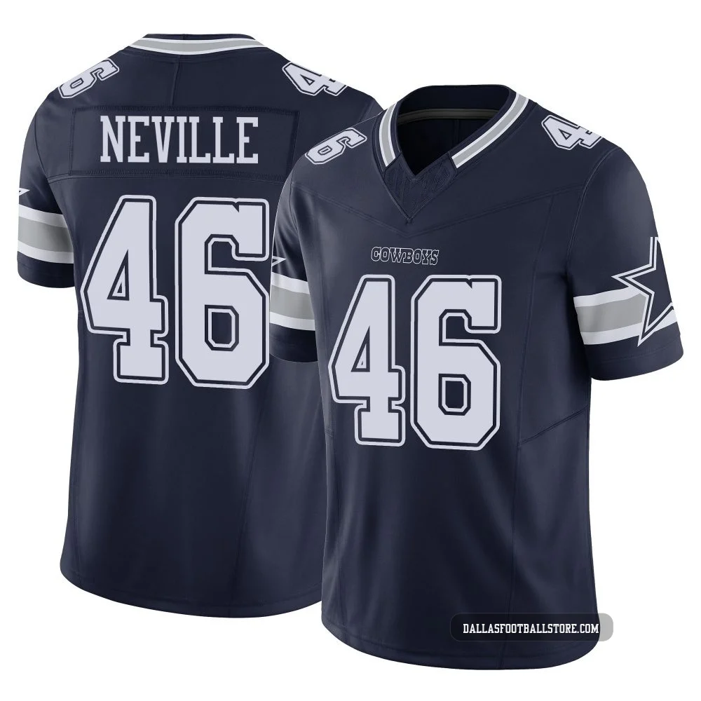 Tyler Neville Dallas Cowboys ＃46 Limited Youth Navy Vapor F.U.S.E. Jersey