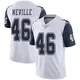 Tyler Neville Dallas Cowboys ＃46 Limited Youth White Color Rush Vapor Untouchable Jersey
