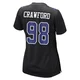 Tyrone Crawford Dallas Cowboys ＃98 Game Women's Black Carbon Fashion Jersey