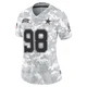 Tyrone Crawford Dallas Cowboys ＃98 Limited Women's Arctic Camo 2024 Salute to Service Jersey