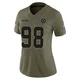 Tyrone Crawford Dallas Cowboys ＃98 Limited Women's Olive 2025 Salute to Service Jersey