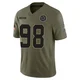 Tyrone Crawford Dallas Cowboys ＃98 Limited Youth Olive 2025 Salute to Service Jersey
