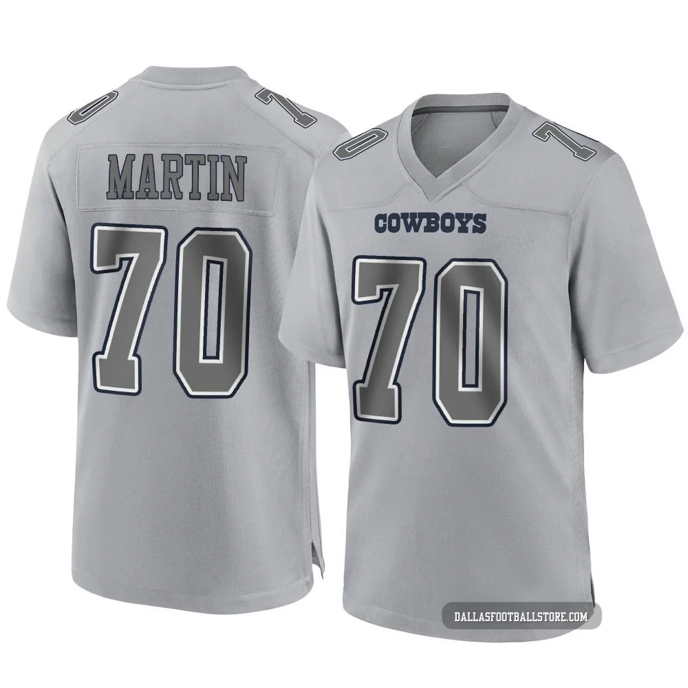 Zack Martin Dallas Cowboys ＃70 Game Men's Gray Atmosphere Fashion Jersey