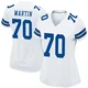 Zack Martin Dallas Cowboys ＃70 Game Women's White Jersey
