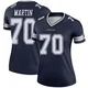 Zack Martin Dallas Cowboys ＃70 Legend Women's Navy Jersey