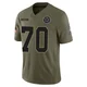 Zack Martin Dallas Cowboys ＃70 Limited Men's Olive 2025 Salute to Service Jersey