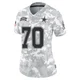 Zack Martin Dallas Cowboys ＃70 Limited Women's Arctic Camo 2024 Salute to Service Jersey