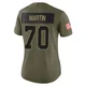 Zack Martin Dallas Cowboys ＃70 Limited Women's Olive 2025 Salute to Service Jersey