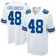 Zion Childress Dallas Cowboys ＃48 Game Men's White Jersey