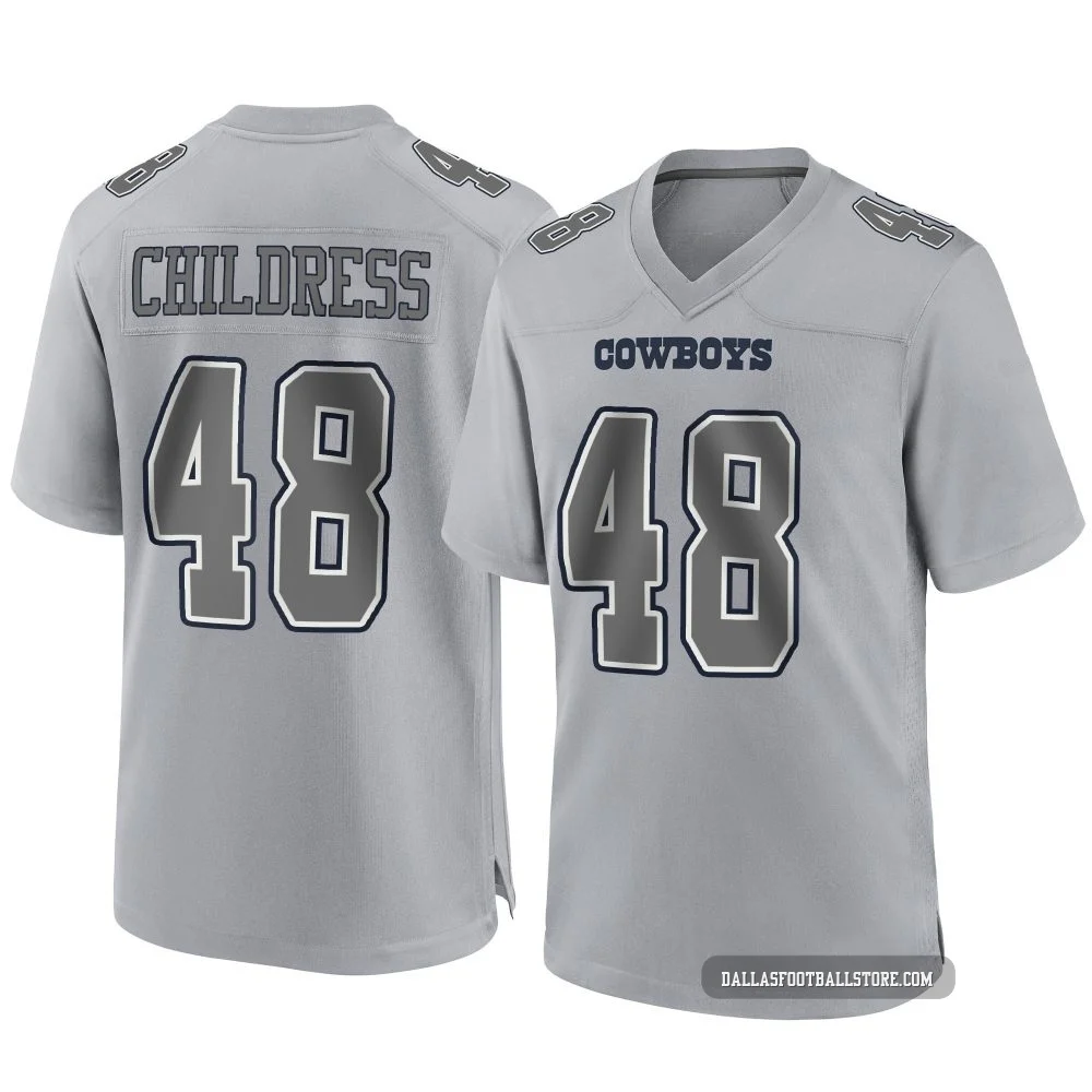 Zion Childress Dallas Cowboys ＃48 Game Youth Gray Atmosphere Fashion Jersey