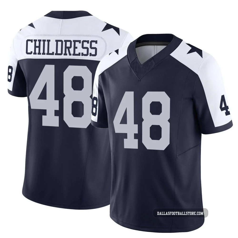 Zion Childress Dallas Cowboys ＃48 Limited Youth Navy Alternate Vapor F.U.S.E. Jersey