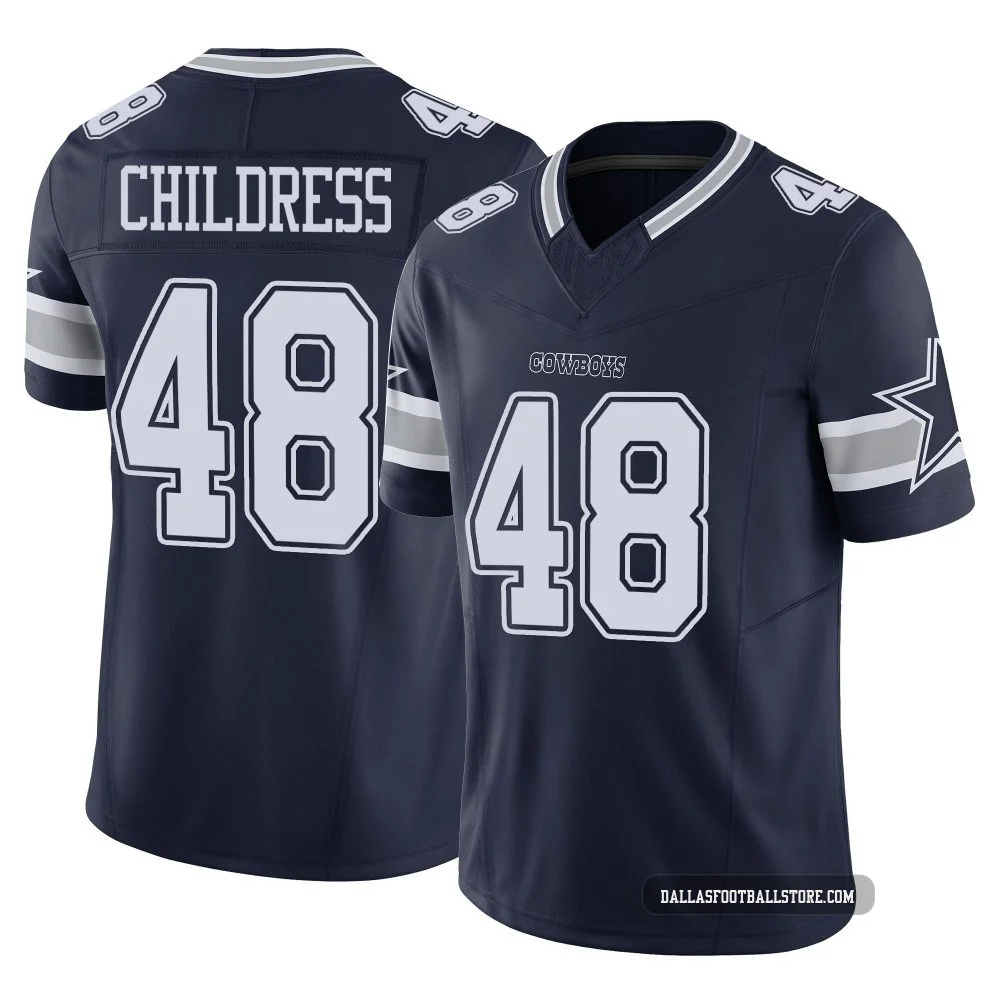 Zion Childress Dallas Cowboys ＃48 Limited Youth Navy Vapor F.U.S.E. Jersey